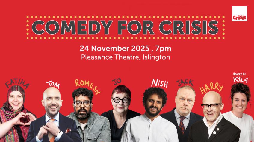Win a pair of tickets to Comedy for Crisis