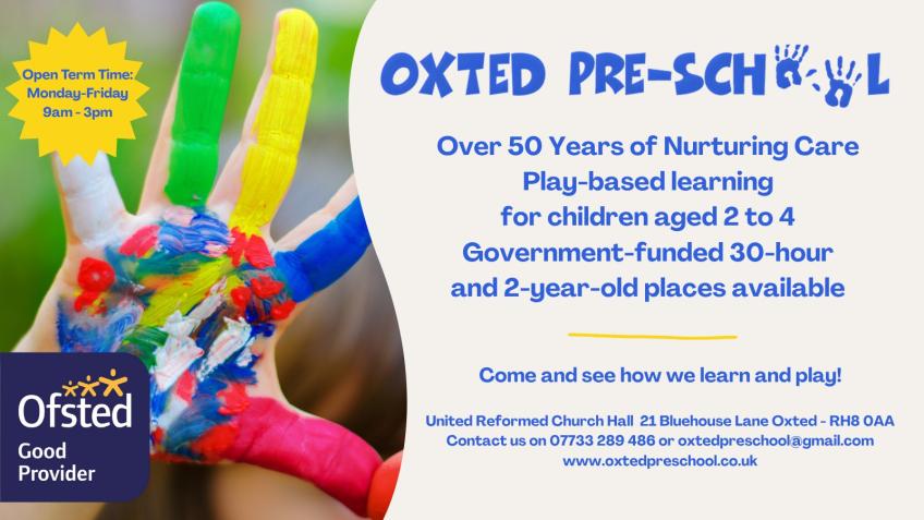 Oxted Pre-School 2025 Prize Draw