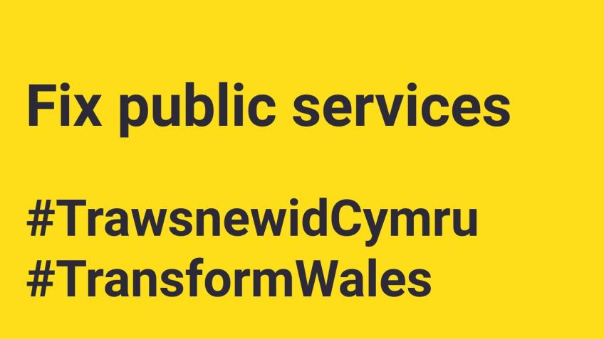 Fund the Transform Wales Publication