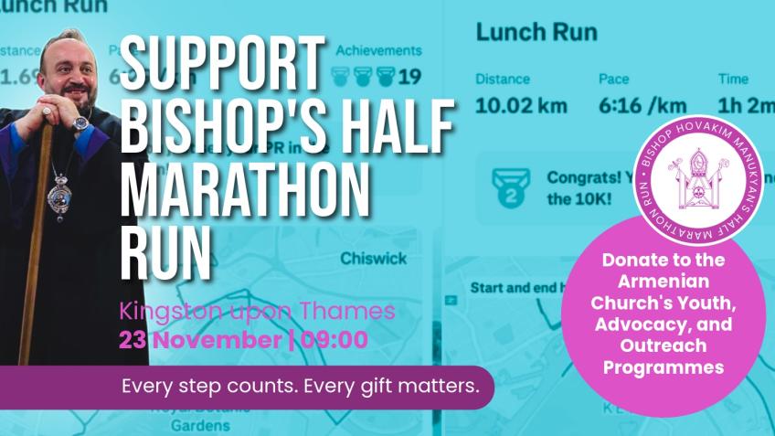 Support Bishop’s Run for Armenian Church Projects