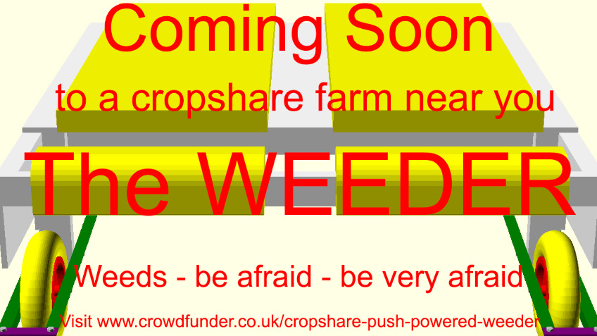 Cropshare push-powered weeder