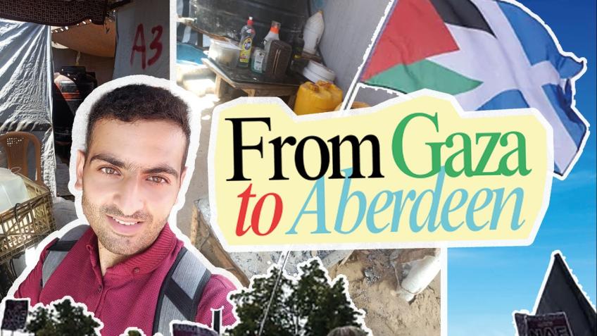 Support Mohammed’s journey from Gaza to Aberdeen