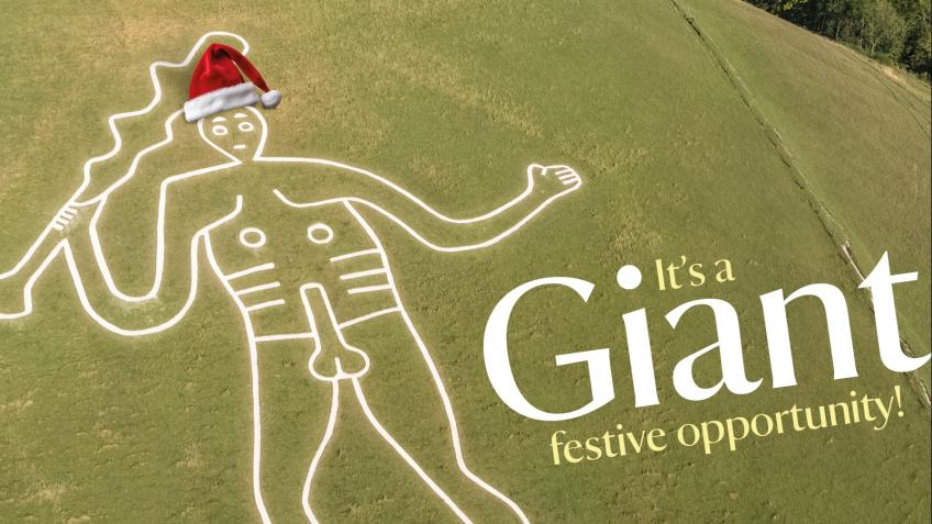 Win a chance to re-chalk the Cerne Abbas Giant