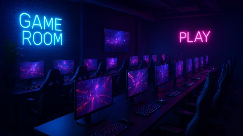 Community gaming lounge for students, kids