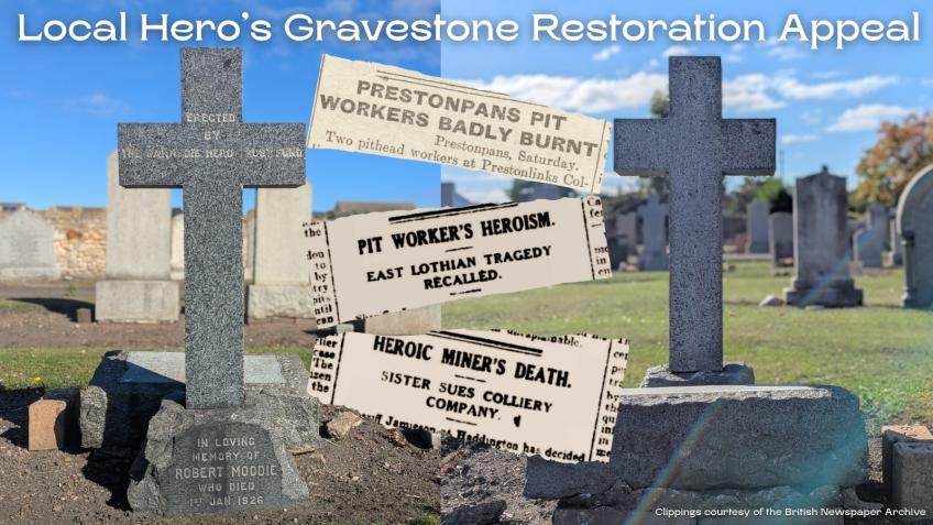 Repair Local Hero Robert Moodie's Gravestone