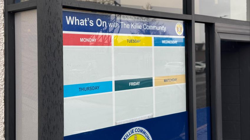 Vandalism repairs to The Killie Community Hub