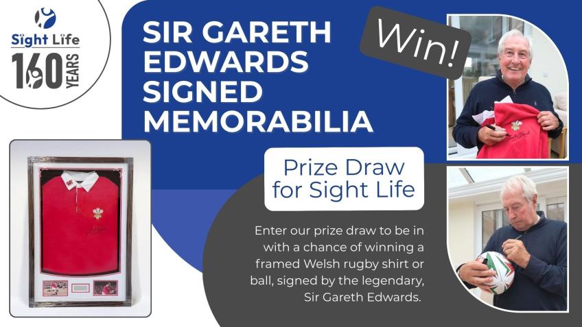 Sir Gareth Edwards Sight Life Prize Draw