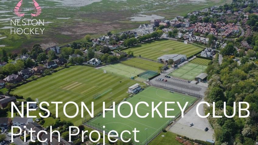 New Astro pitch  & Spectator Area at Neston Hockey
