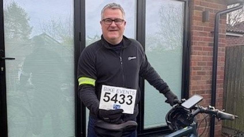Taking part in the Norwich 100 cycle ride 31st May