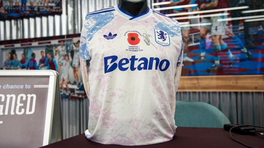 Konsa Signed Poppy Away Shirt 25/26 Season