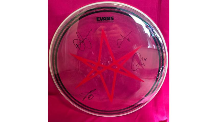 Bring Me The Horizon - Signed, TOUR USED Drum Skin