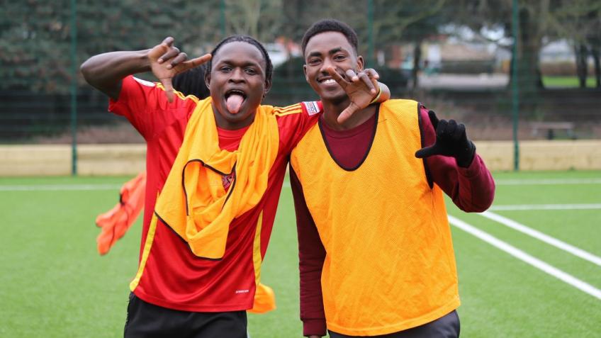 Young Girls Asylum Seeker and Refugee Football