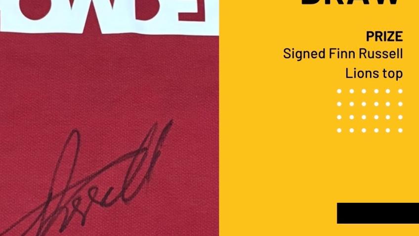 Signed Finn Russell Lions top