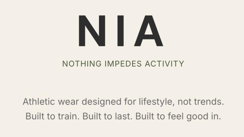 Help Nia Launch NIA: Activewear for Every Body