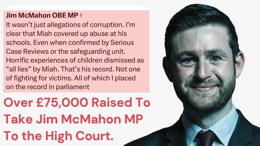 Raja Miah MBE: Legal Action Against Jim McMahon MP