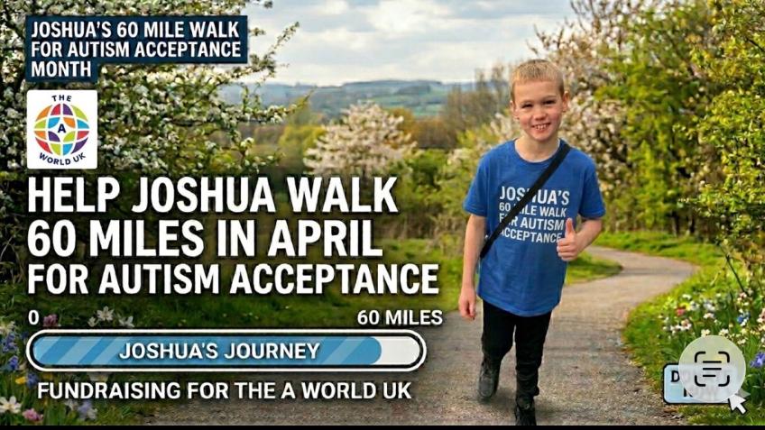 Joshua’s 60 mile walk