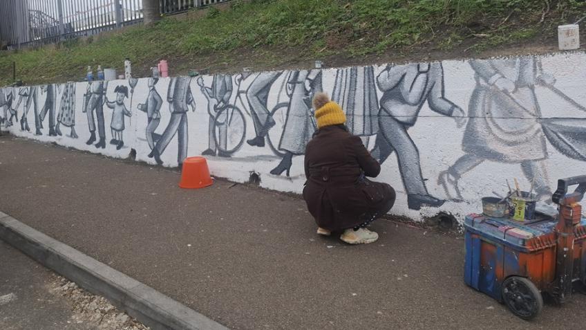Welling Station Mural