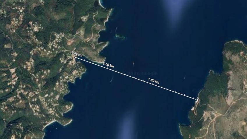 Nico's swim from Albania to Corfu for the ocean!