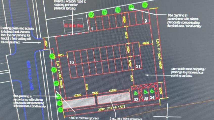 Carpark for Colls Jnrs