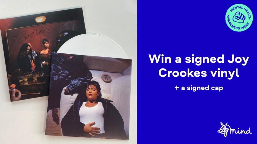 Win signed a Joy Crookes vinyl and cap