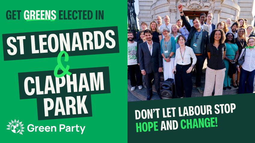 Win Greens in St Leonard's and Clapham Park!