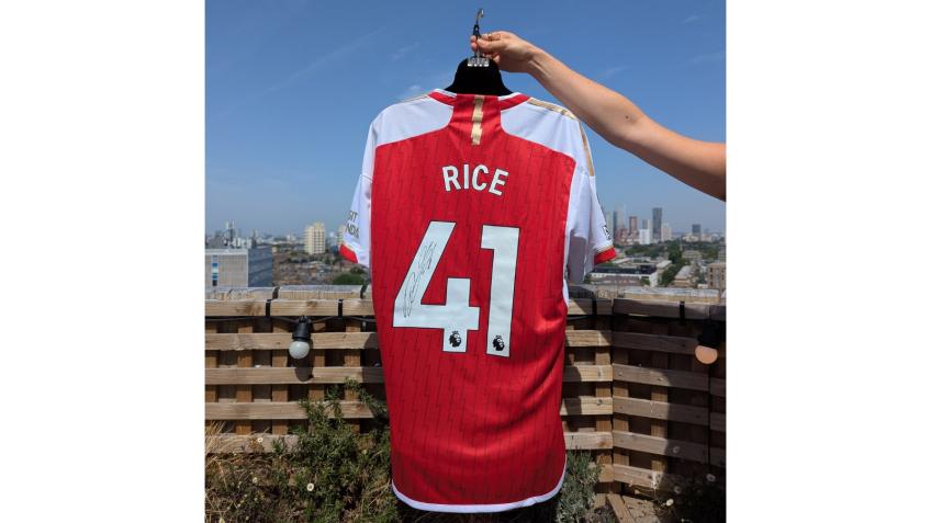 Official Arsenal shirt signed by Declan Rice