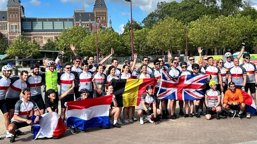 Riding in support of the MUFG charity partners