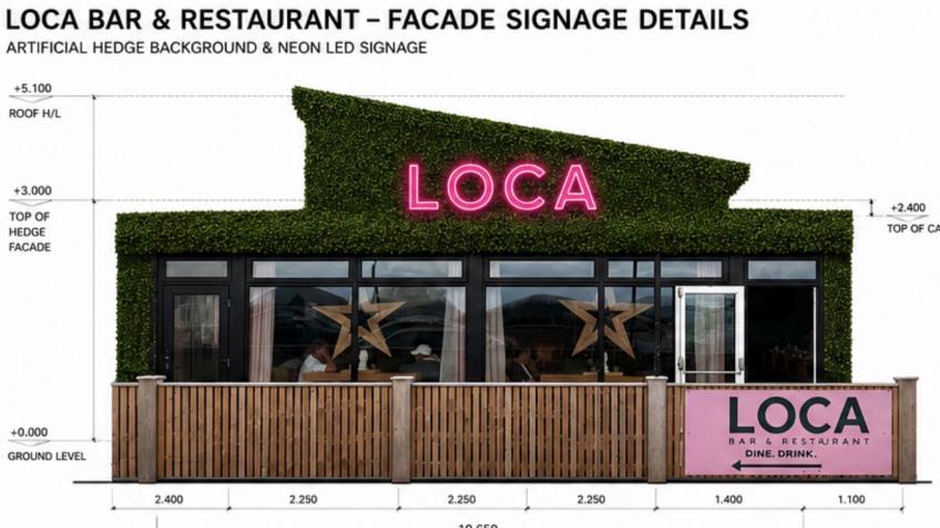 Light Up Loca! External Signage For Our Restaurant