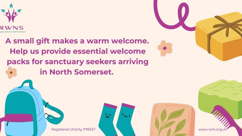 Welcome packs for newly arrived asylum seekers