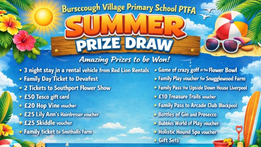 BVPS PTFA Summer Prize Draw
