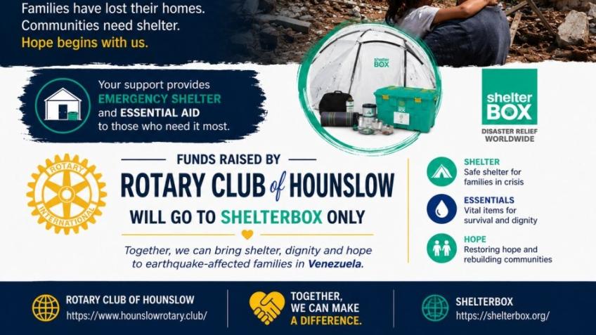 Help Hounslow Rotary Aid Venezuela Families Now.