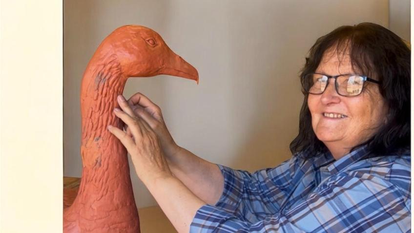 A Life-Sized Goose Statue Needs a Rescue!