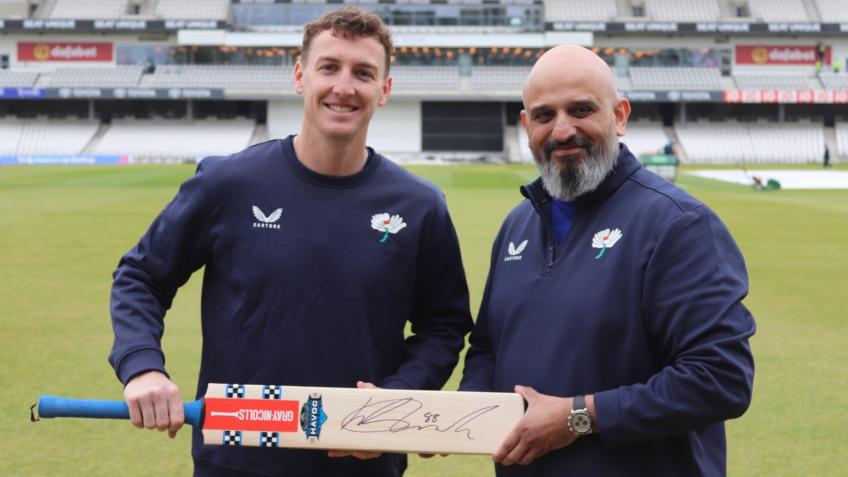 Harry Brook Signed Bat Prize Draw