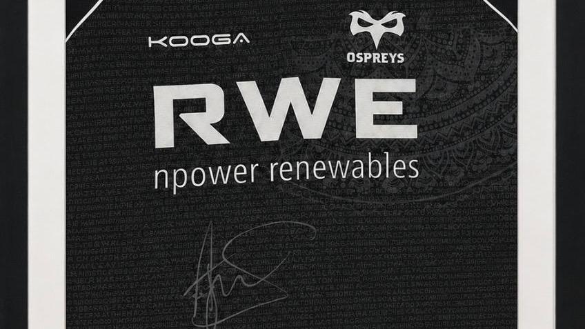 Framed Osprey Jersey Signed by Aaron Jarvis