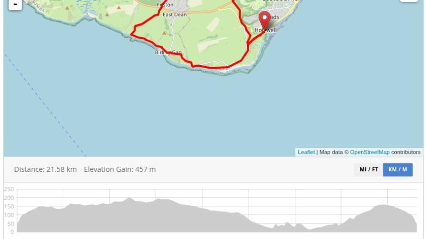 I am running the Beachy Head Half Marathon