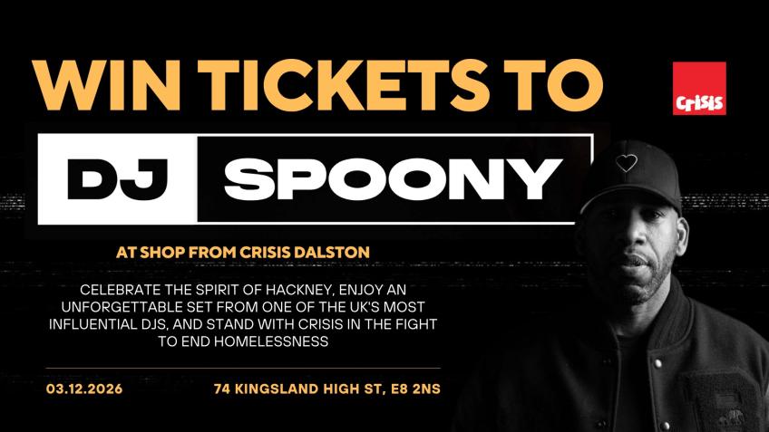 Win tickets to DJ Spoony at Crisis Dalston
