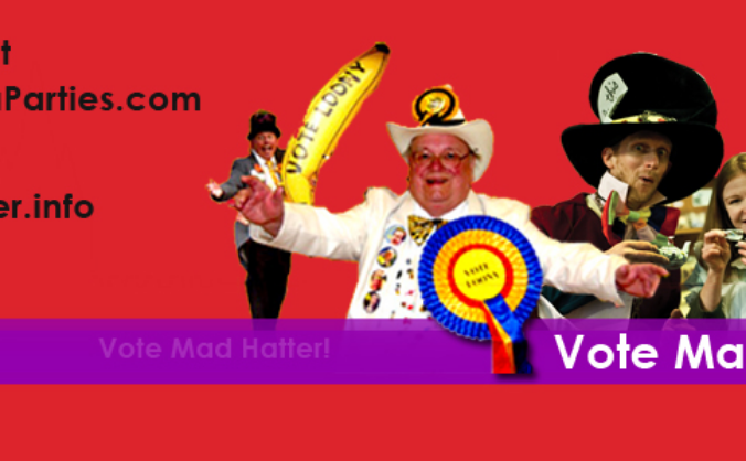 Vote Mad Hatter 2015 Election Campaign