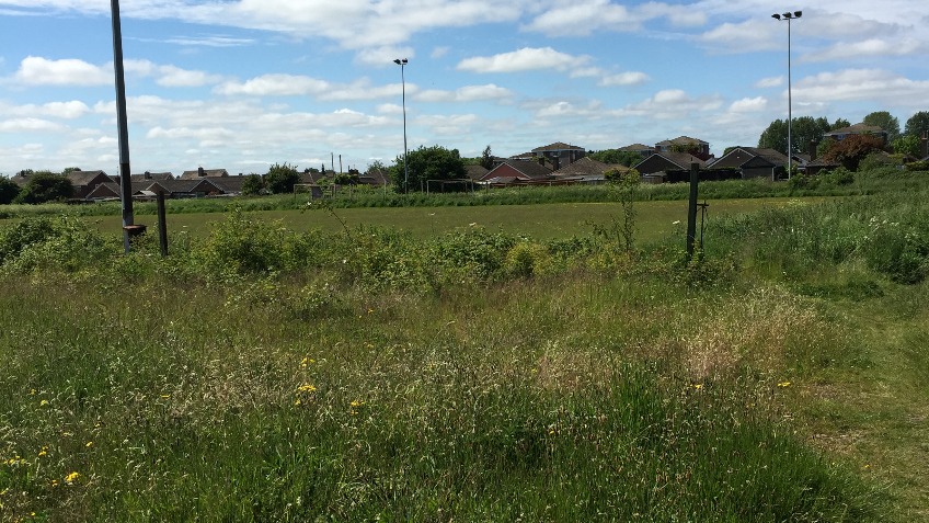 Woodlands Avenue football pitch renovation