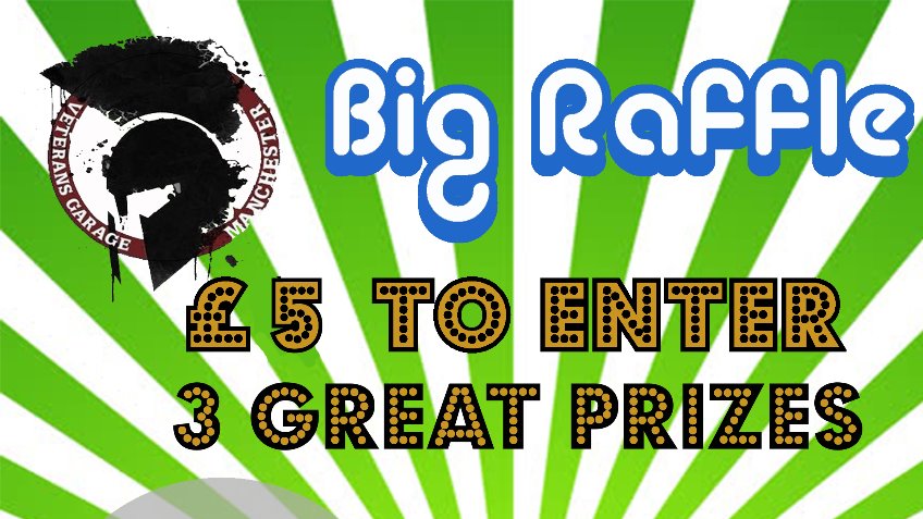 Veterans Garage Raffle - a Charities crowdfunding project in Manchester ...