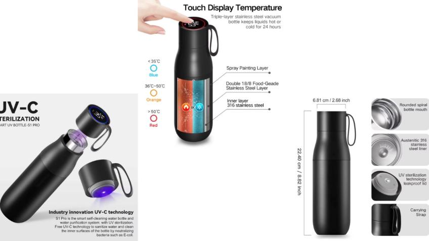 Glow Vital Smart Water Bottle
