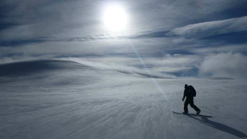 Splitboarding in the Scottish backcountry