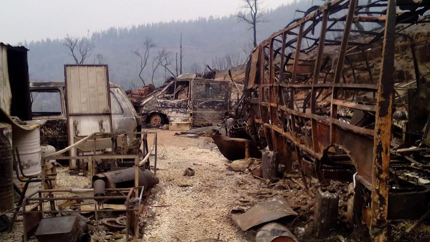 Fire victims help