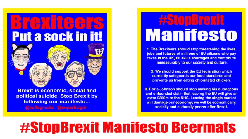 #StopBrexit Beermats