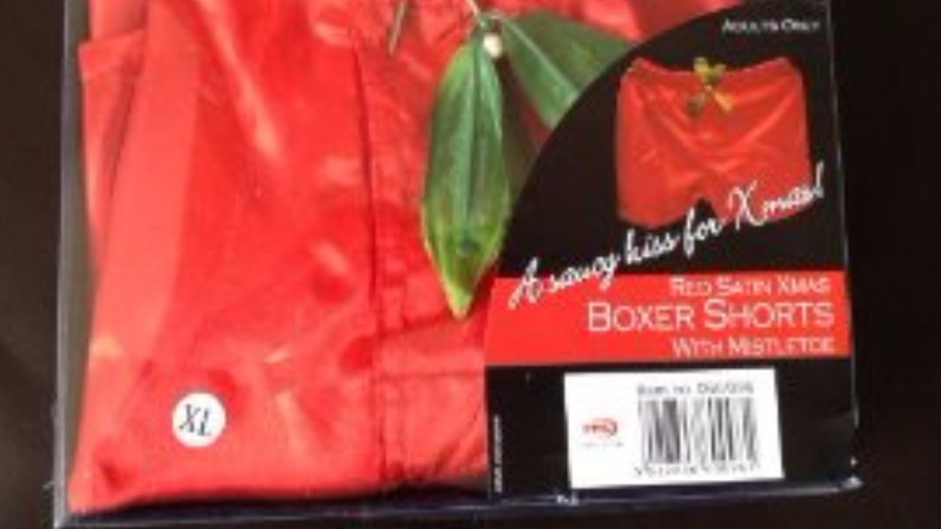 Chris's Christmas Pants for Phoenix!