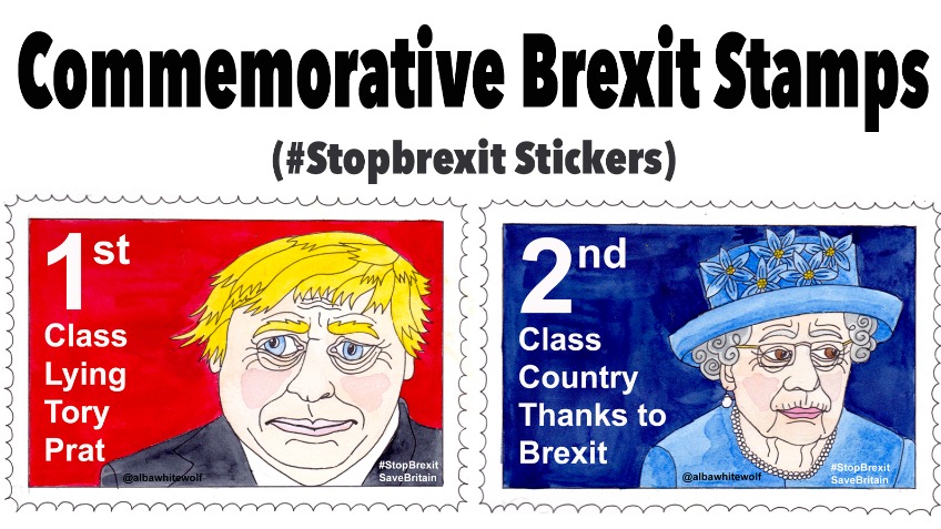 Commemorative Brexit Stamps (Stickers)