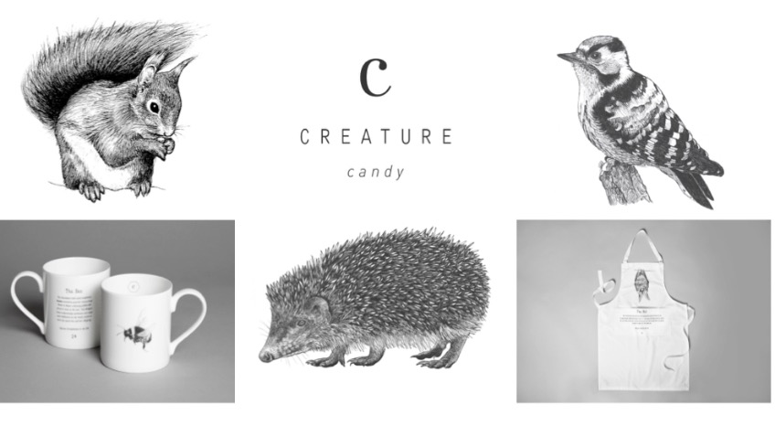 Creature Candy Hedgehog, Squirrel & Bird Designs