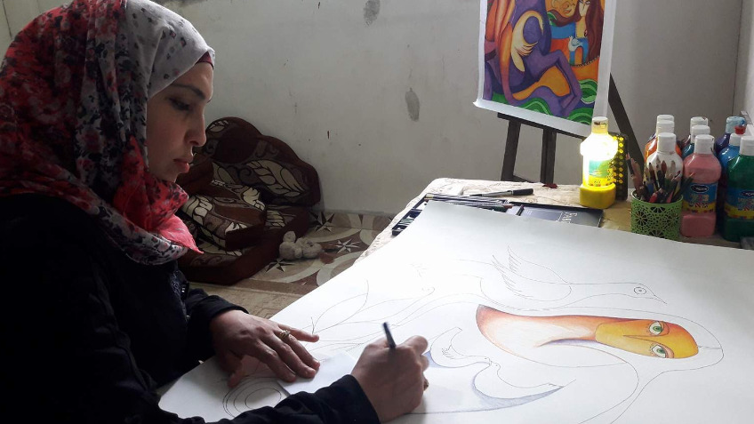Bring Laila Kassab’s artwork from Gaza to the UK
