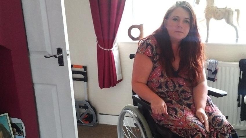 A new wheelchair & extra room for help for family