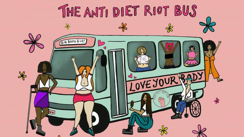 Build The Anti Diet Riot Bus to tour the UK!
