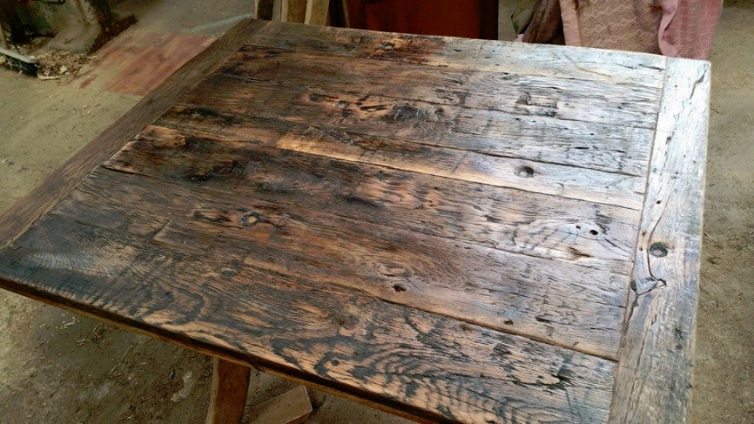 Handcrafted reclaimed Oak furniture